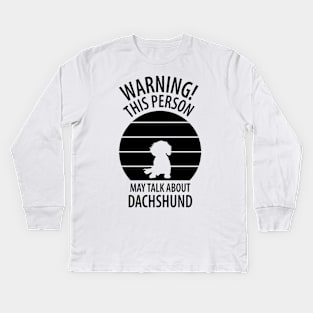 Dachshund dog Kids Long Sleeve T-Shirt